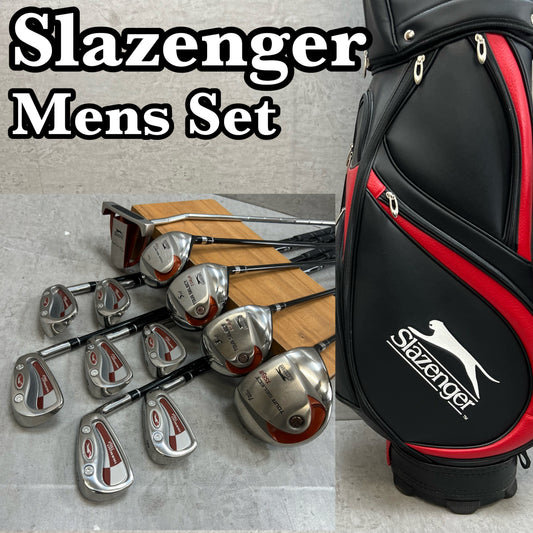 Slazenger スラセンジャー メンズゴルフ クラブセット 12本 カーボン R 右利き用 キャディバッグ付き