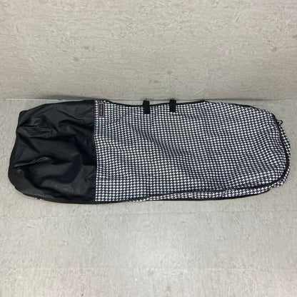 FREIMAGE　ゴルフバッグトラベルカバー　千鳥柄　ハウンドトゥース　総柄　旅行バッグ　ナイロン　一部レザー　フリメージェ