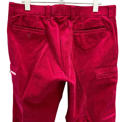 BLOOD SHIFT　メンズ　ボトムス　コーデュロイ　ワンポイントロゴ　パンツ　ズボン　スラックス　男性用　ゴルフアパレル　ブラッドシフト