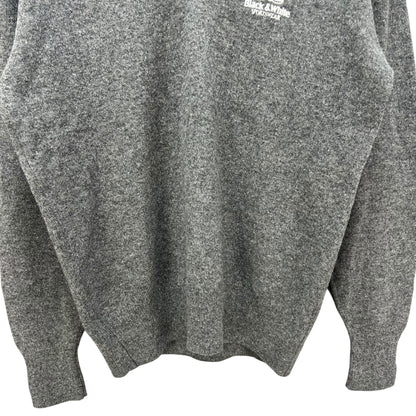 ブラックアンドホワイト　メンズゴルフウェア　Vネックセーター　L　グレー　Black＆White 　アパレル