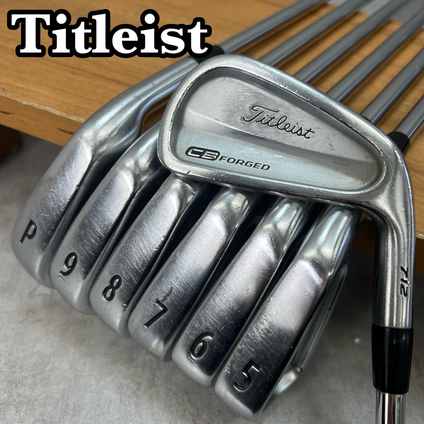 タイトリスト　CB 712　メンズゴルフ　アイアンセット　7本　S　右利き用　Titleist　日本シャフト　N .S .PRO