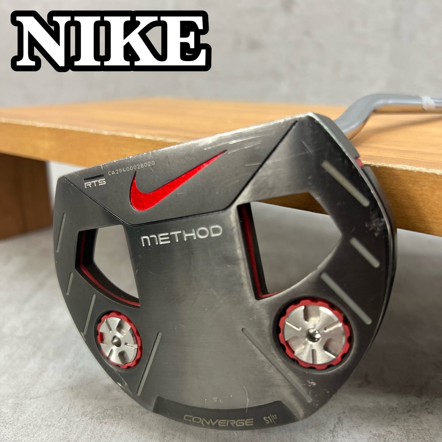 ナイキ　メソッド　コンバージ　S1 12　メンズゴルフ　パター　右利き用　ネオマレット型　34インチ　NIKE　METHOD CONVERGE