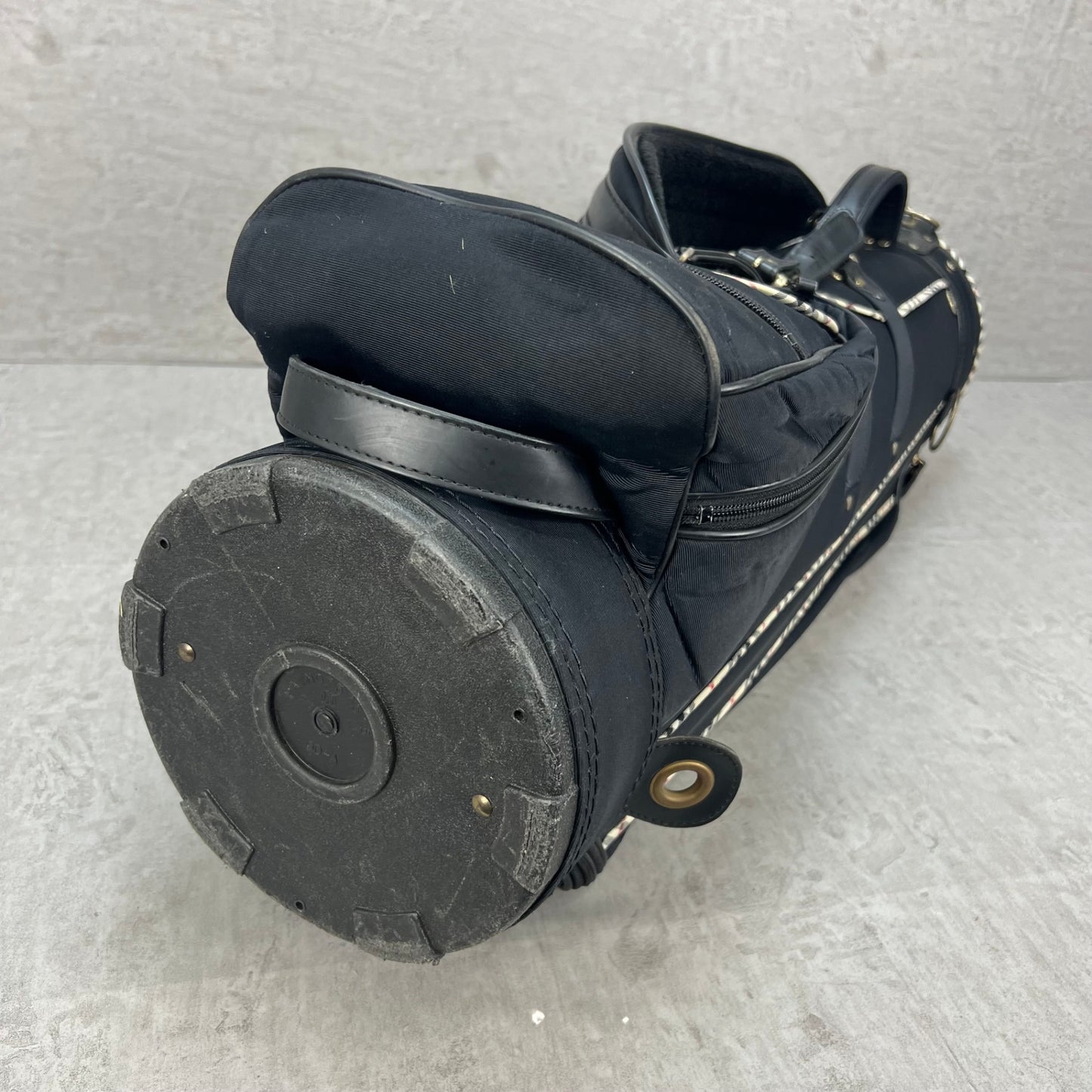 バーバリー　ゴルフ　カート式キャディバッグ　約8.5型　ブラック　黒　ノバチェック柄　BURBERRY