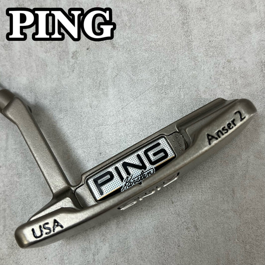 PING　ピン　ANSER2 Karsten　メンズゴルフ　PT　パター　ピン型　クランク　34.1インチ　右利き用