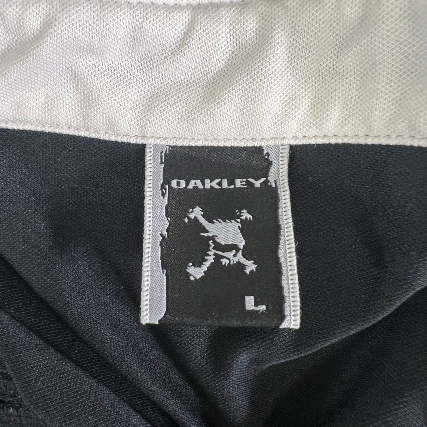 オークリー　メンズ　ゴルフウェア　半袖トップス　L　ブラック　黒　Oakley