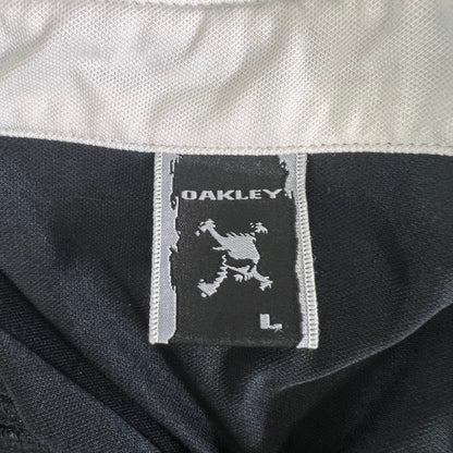 オークリー　メンズ　ゴルフウェア　半袖トップス　L　ブラック　黒　Oakley