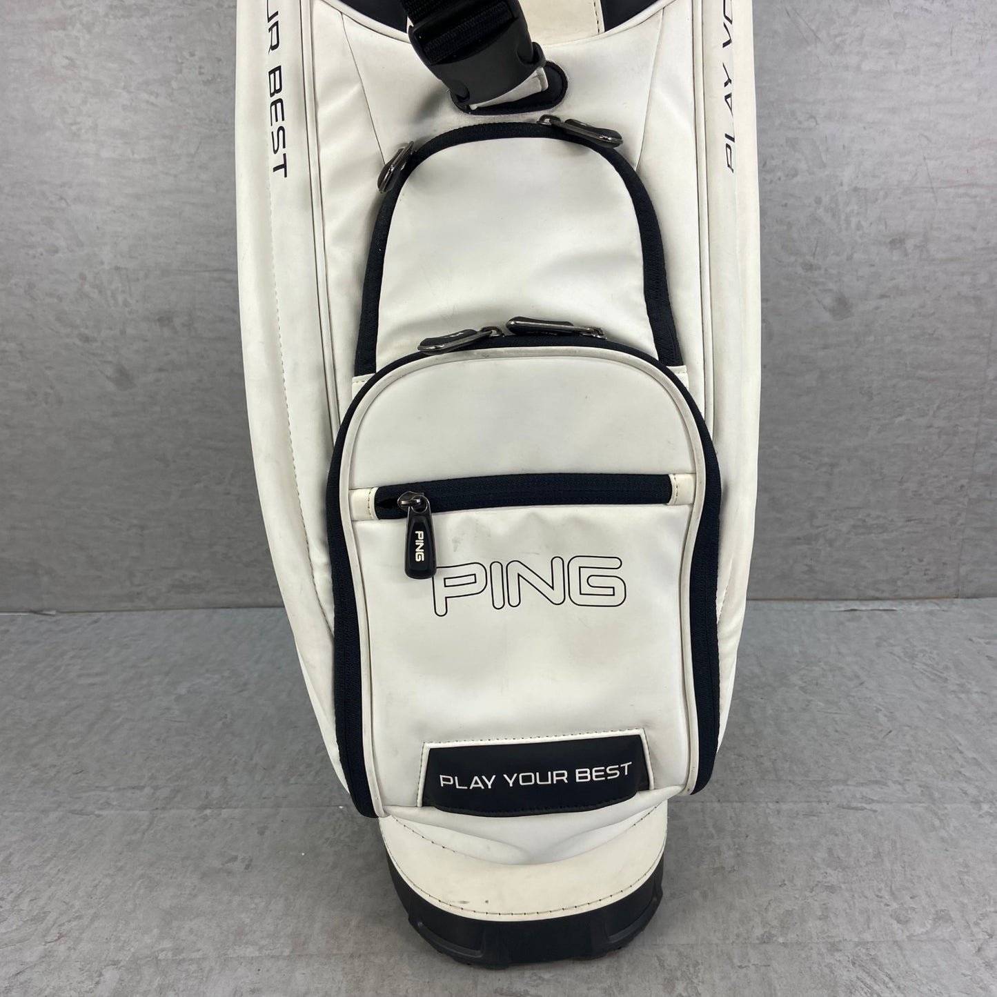 PING　キャディバッグ　カート式　5分割　約9型(約23cm)　ネームプレート付き　ピン