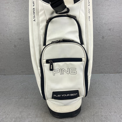 PING　キャディバッグ　カート式　5分割　約9型(約23cm)　ネームプレート付き　ピン