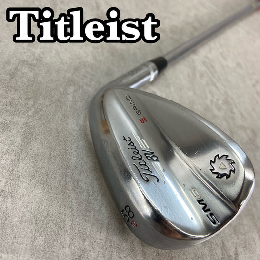 タイトリスト　ボーケイデザイン　SM6　S GRIND　メンズゴルフ　サンドウェッジ　SW　S200　右利き用　Titleist　VOKEYDESIGN
