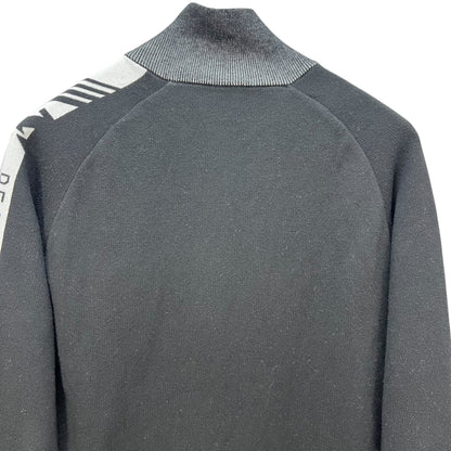 デサント　メンズゴルフウェア　フルジップセーター　M　ブラック　黒　DESCENTE　アパレル　長袖トップス