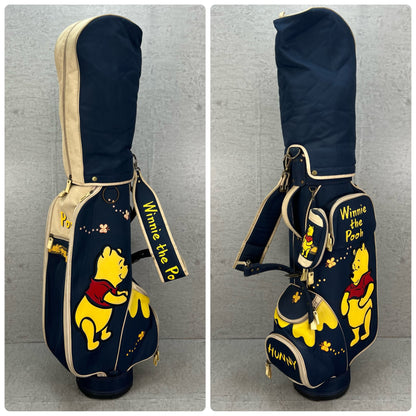 くまのプーさん　ゴルフ　カート式キャディバッグ　約８型　ポリエステル　キャラクター　Winnie the Pooh