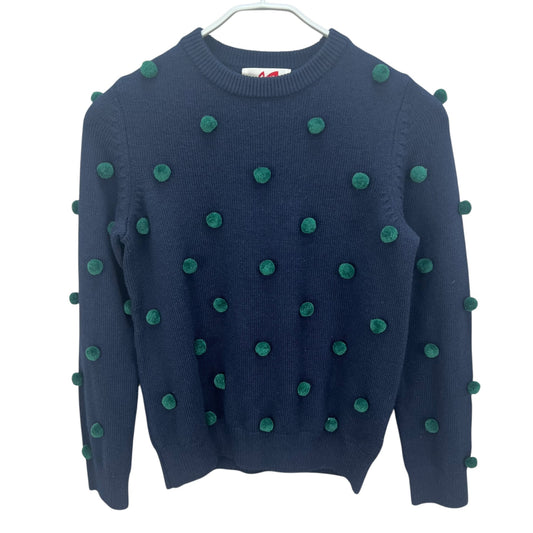 マスターバニーエディション　レディース　ボンボンセーター　トップス　玉飾り　ネイビー　0サイズ　女性用 ゴルフアパレル　MASTER BUNNY EDITION