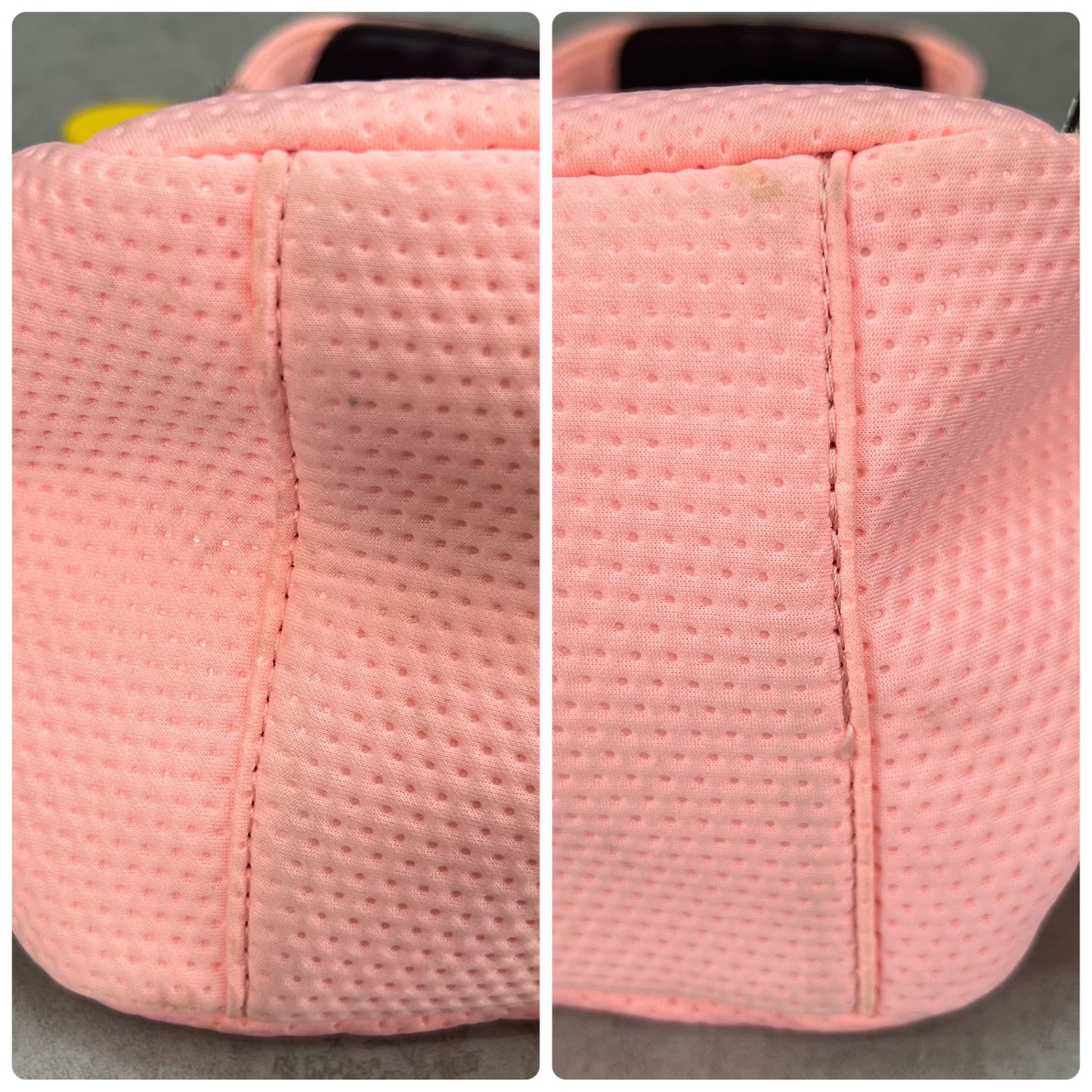 パーリーゲイツ　レディース　ゴルフラウンドバッグ　ピンク　ディンプル生地　カートバッグ　小物入れ　PEARLY GATES