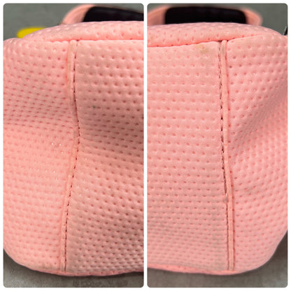 パーリーゲイツ　レディース　ゴルフラウンドバッグ　ピンク　ディンプル生地　カートバッグ　小物入れ　PEARLY GATES