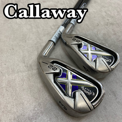 キャロウェイ　X22　メンズゴルフ　アイアンセット　2本　R　右利き用　3番　4番　ロング　Callaway