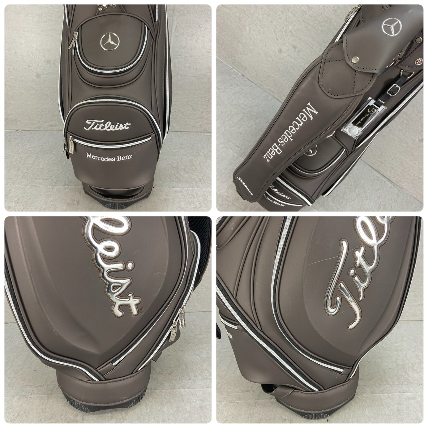 タイトリスト　メルセデスベンツ　ゴルフ用　キャディバッグ　カート式　合成皮革　バック　Titleist　Mercedes-Benz