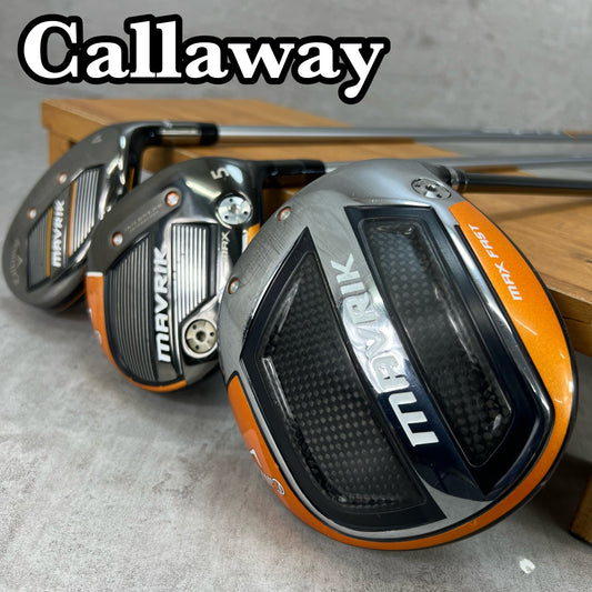 キャロウェイ　マーベリック　メンズゴルフ　ウッド3本セット　S　右利き用　Callaway　MAVRIK　ドライバー　フェアウェイウッド　ユーティリティ