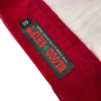 BLOOD SHIFT　メンズ　ボトムス　コーデュロイ　ワンポイントロゴ　パンツ　ズボン　スラックス　男性用　ゴルフアパレル　ブラッドシフト