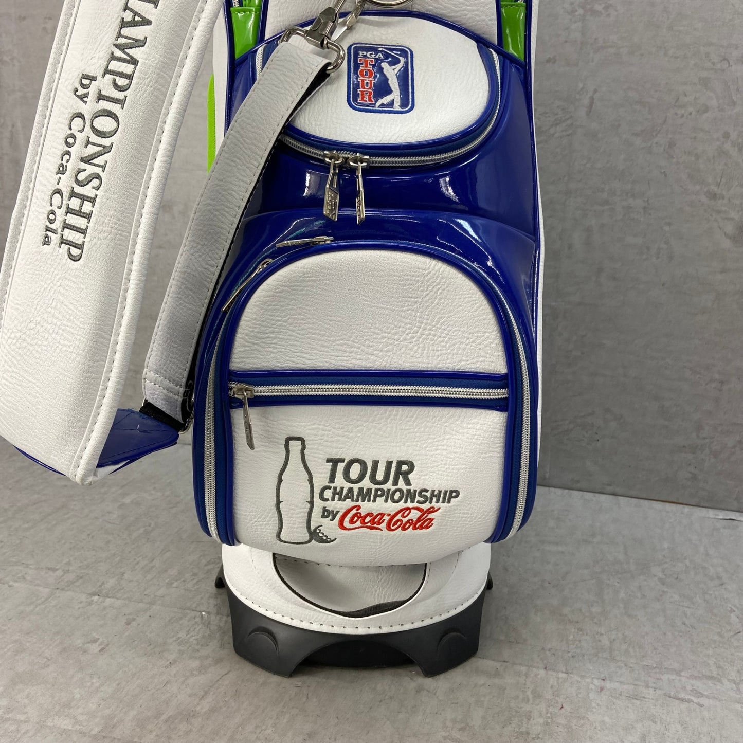 ツアーチャンピオンシップ　バイ　コカコーラ　フェデックスカップ　ゴルフ用　キャディバッグ　カート式　ホワイト　白　TOUR CHAMPIONSHIP by Coca Cola