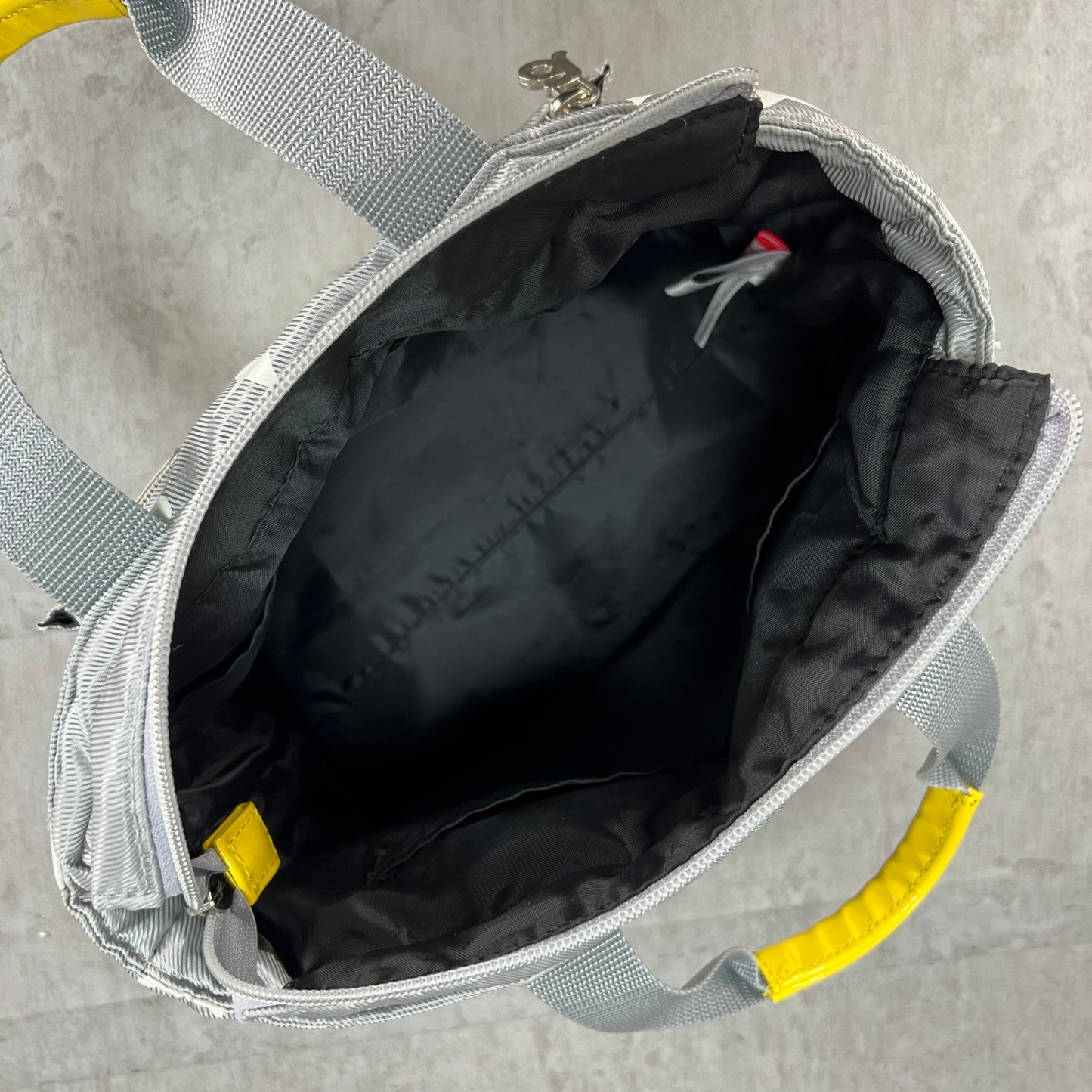 ARCHIVIO　アルチビオ　ゴルフラウンドバッグ　カートバッグ　aロゴワッペン　ホワイトスター総柄　グレーカラーベース　小物入れ