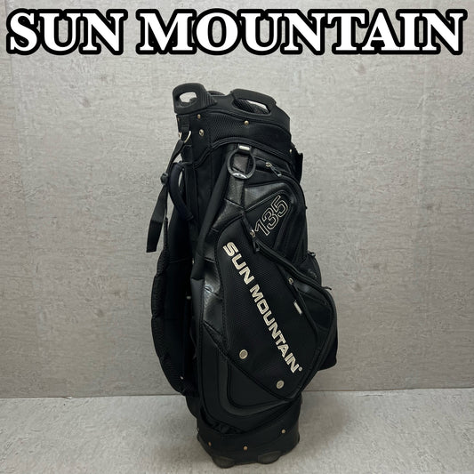 サンマウンテン　ゴルフ用　キャディバッグ　カート式　ブラック　黒　約9型　SUN MOUNTAIN