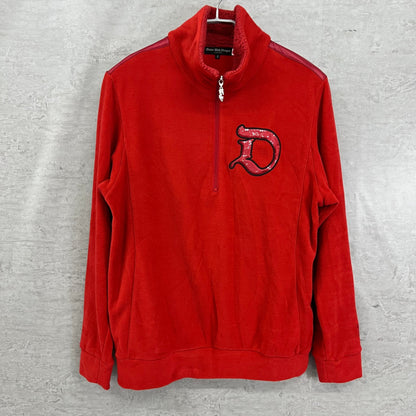 ダンスウィズドラゴン　メンズ　ゴルフウェア　フリース　レッド　赤　Dance With Dragon