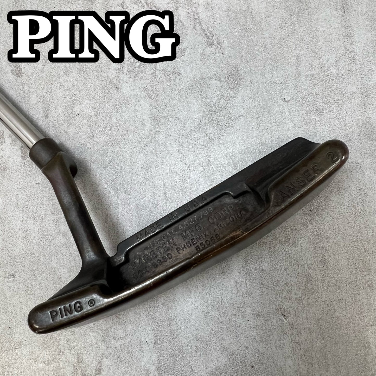 PING　ピン　ANSER2　メンズゴルフ　PT　パター　ピン型　クランク　33.1インチ	右利き用