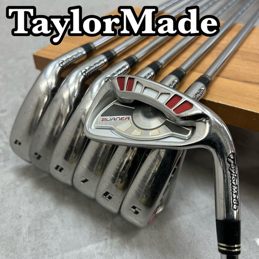 テーラーメイド　バーナー　メンズゴルフ　アイアンセット　7本　S　右利き用　TaylorMade BURNER