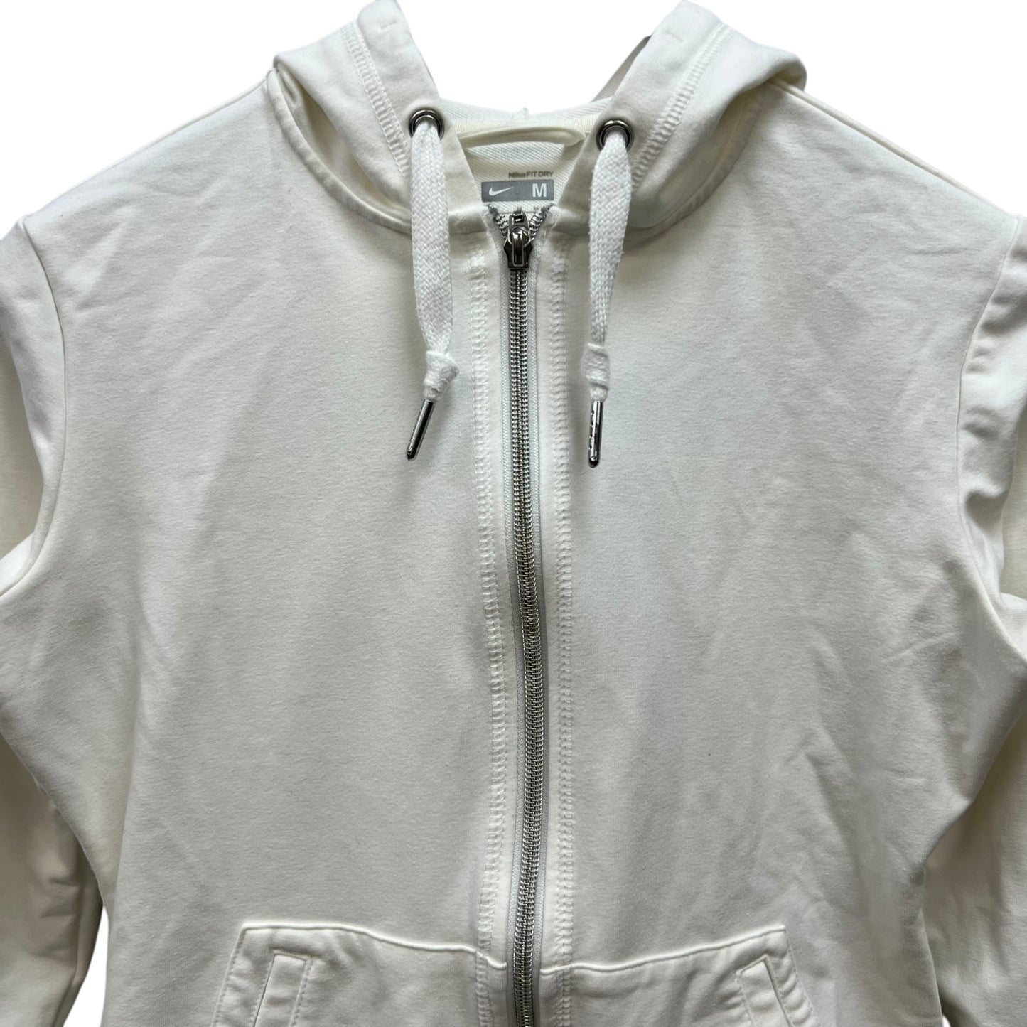NIKE　レディースゴルフウェア　フルジップパーカー　Mサイズ　白　長袖トップス　ホワイト　ナイキ　アパレル