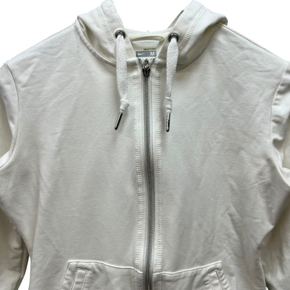 NIKE　レディースゴルフウェア　フルジップパーカー　Mサイズ　白　長袖トップス　ホワイト　ナイキ　アパレル