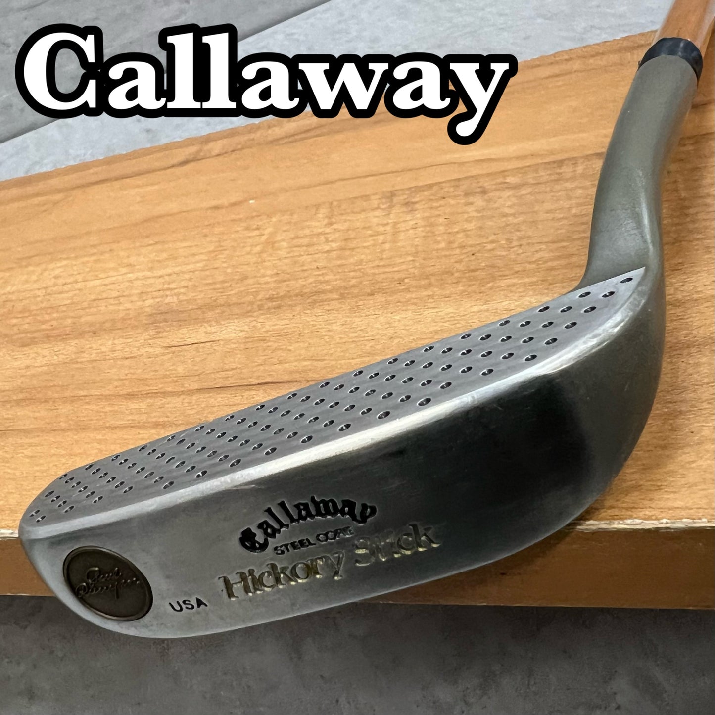 キャロウェイ　ヒッコリースティック　メンズゴルフ　L字　パター　右利き用　35インチ　木製シャフト　Callaway　Hickory Stick