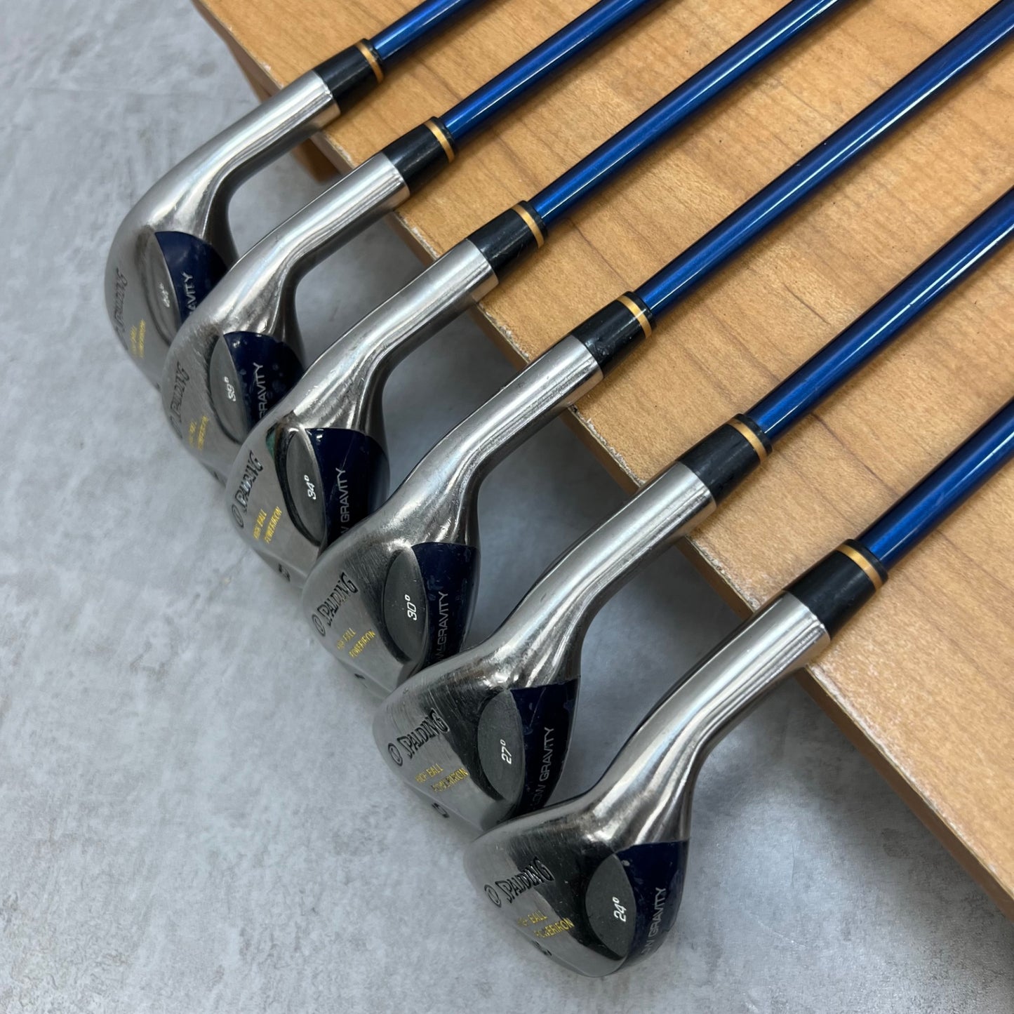 SPALDING スポルディング ハイボール パワーアイアン メンズゴルフ アイアンセット 5〜PW 6本 右利き用 カーボン R　中空