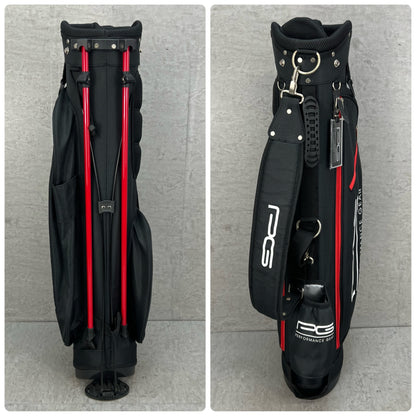 パフォーマンスギア　ゴルフ　スタンド式キャディバッグ　約８型　ブラック　黒　PERFORMANCE GEAR
