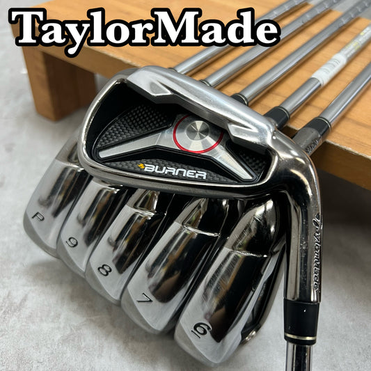 テーラーメイド　バーナー　メンズゴルフ　アイアンセット　6本　S　右利き用　TaylorMade　BURNER