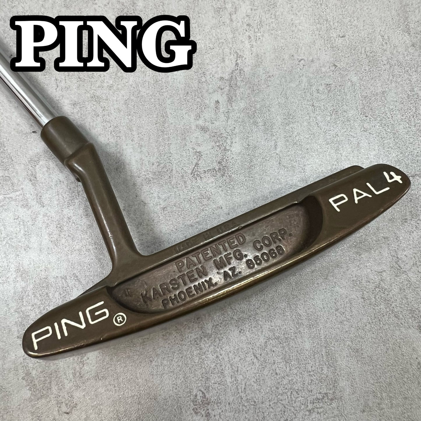 PING　ピン　PAL4　パル　ベリリウムカッパー　メンズゴルフ　PT　パター　ピン型　クランク　32.9インチ　右利き用