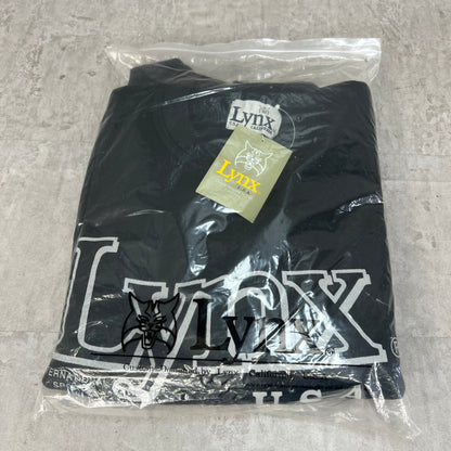 リンクス　メンズゴルフウェア　トレーナー　L　ブラック　黒　Lynx　長袖トップス　アパレル