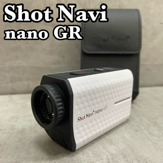 Shot Navi ショットナビ nano GR ゴルフ レーザー距離計 ホワイト 白 ラウンドアクセサリー アイテム