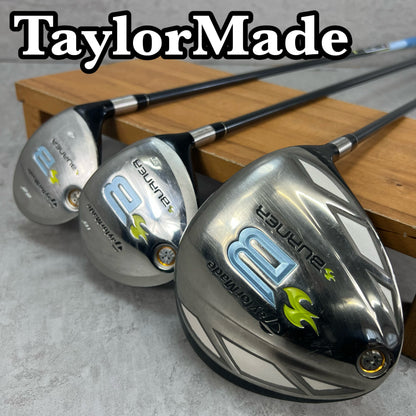 テーラーメイド　バーナー　レディースゴルフ　ウッドセット　3本　L　右利き用　ドライバー　フェアウェイウッド　ユーティリティ　TaylorMade　BURNER