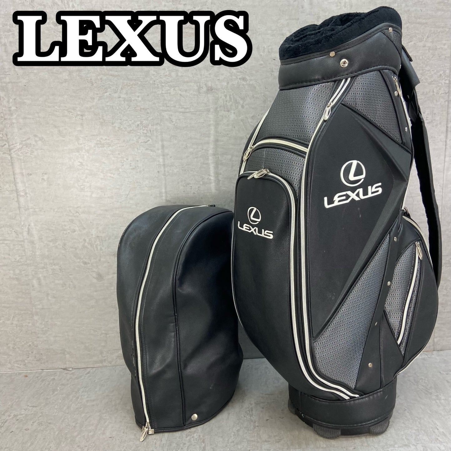 レクサス　ゴルフ用　キャディバッグ　カート式　LEXUS　バック　アイテム