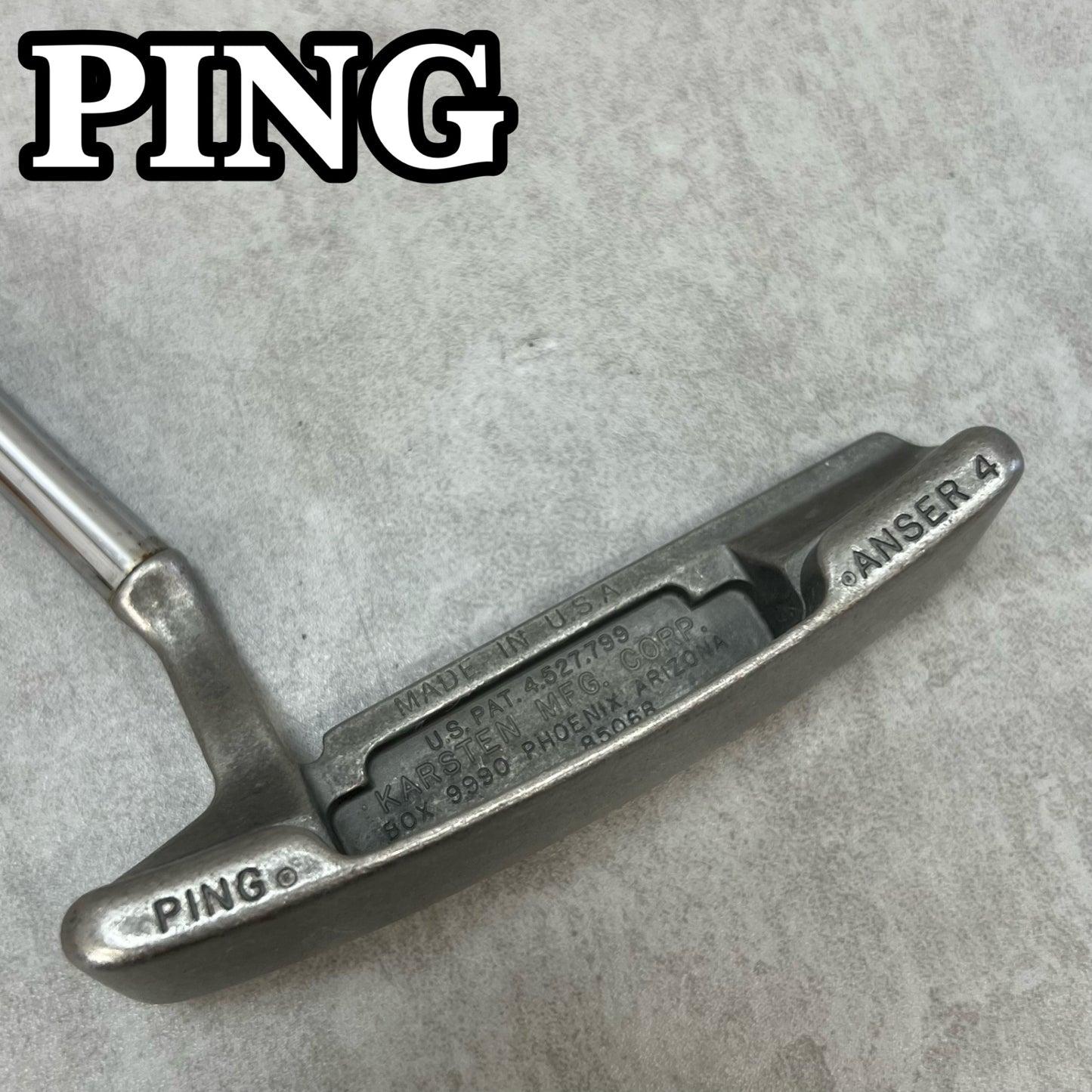 PING ANSER4　メンズゴルフ　パター　右利き用　34インチ　ピン　アンサー　ショートネック