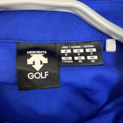 DESCENTE　デサント　メンズゴルフウェア　セットアップ　トップス　M　ボトムス　S　ブルー