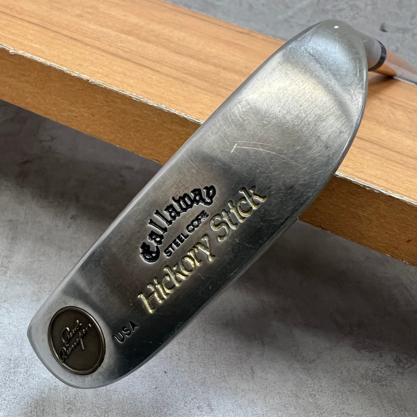 キャロウェイ　ヒッコリースティック　メンズゴルフ　L字　パター　右利き用　35インチ　木製シャフト　Callaway　Hickory Stick