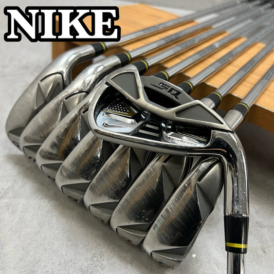 NIKE ナイキ SQ マッハスピード メンズゴルフ アイアンセット 5-SW 8本 右利き スチール S
