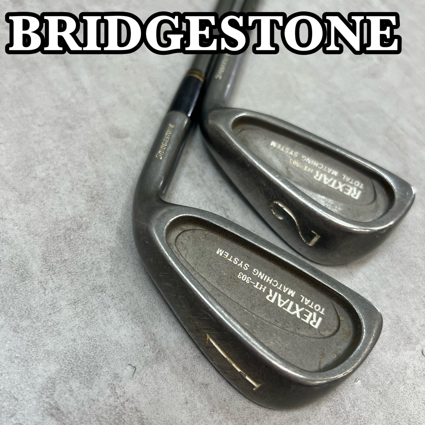 BRIDGESTONE　ブリヂストン　レクスター　メンズゴルフ	1番　2番アイアン　2本セット　R　右利き用　ロング