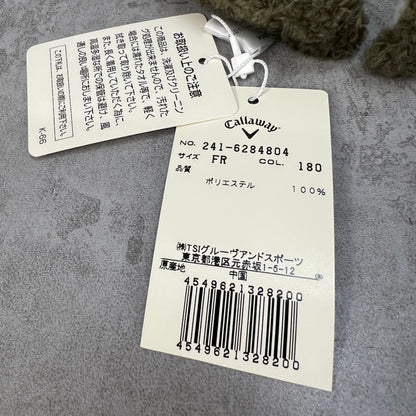 キャロウェイ　レディース　サンバイザー　フリーサイズ　グリーン系　帽子　キャップ　ふわふわ　アパレル　Callaway