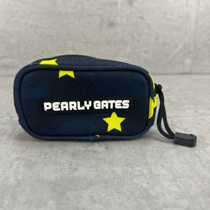 パーリーゲイツ　ゴルフ用品　ボールポーチ　ケース　ネイビー系　PEARLY GATES　小物入れ　ラウンドアイテム
