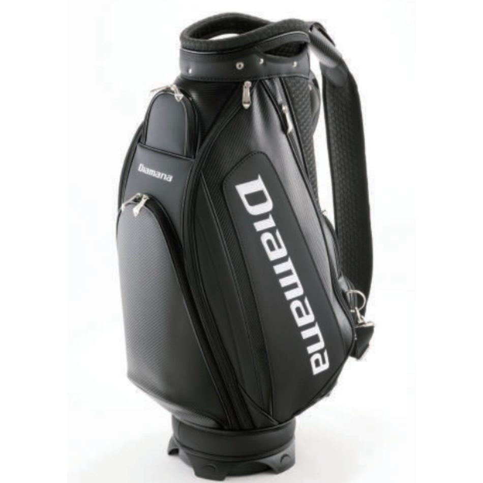 20周年記念　　三菱ケミカル　ディアマナ　ゴルフ用　キャディバッグ　ブラック　黒　カート式　ラウンドアイテム　Diamana