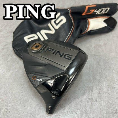 PING　G400　LST　メンズゴルフ　ドライバーヘッド　10°　右利き用　ピン　ヘッドカバー