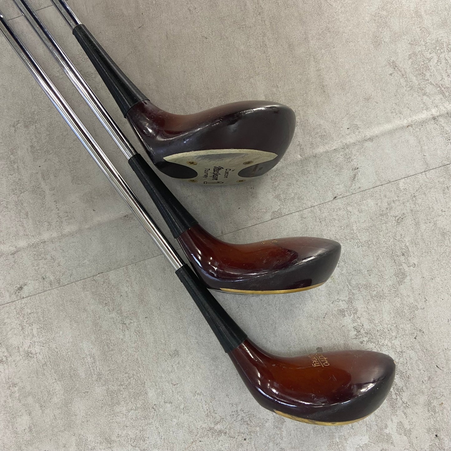 マグレガー　カスタムターニー　メンズゴルフ　パーシモンセット　3本　右利き用　木製　ウッド　MacGregor　CUSTOM TOURNEY