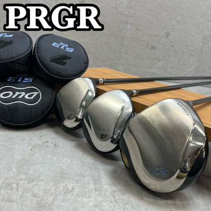 プロギア　513 ER レディースゴルフ　ウッド3本セット　A　右利き用　ドライバー　フェアウェイ　PRGR